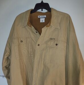 Columbia Men's Shirt Jacket XL Tan